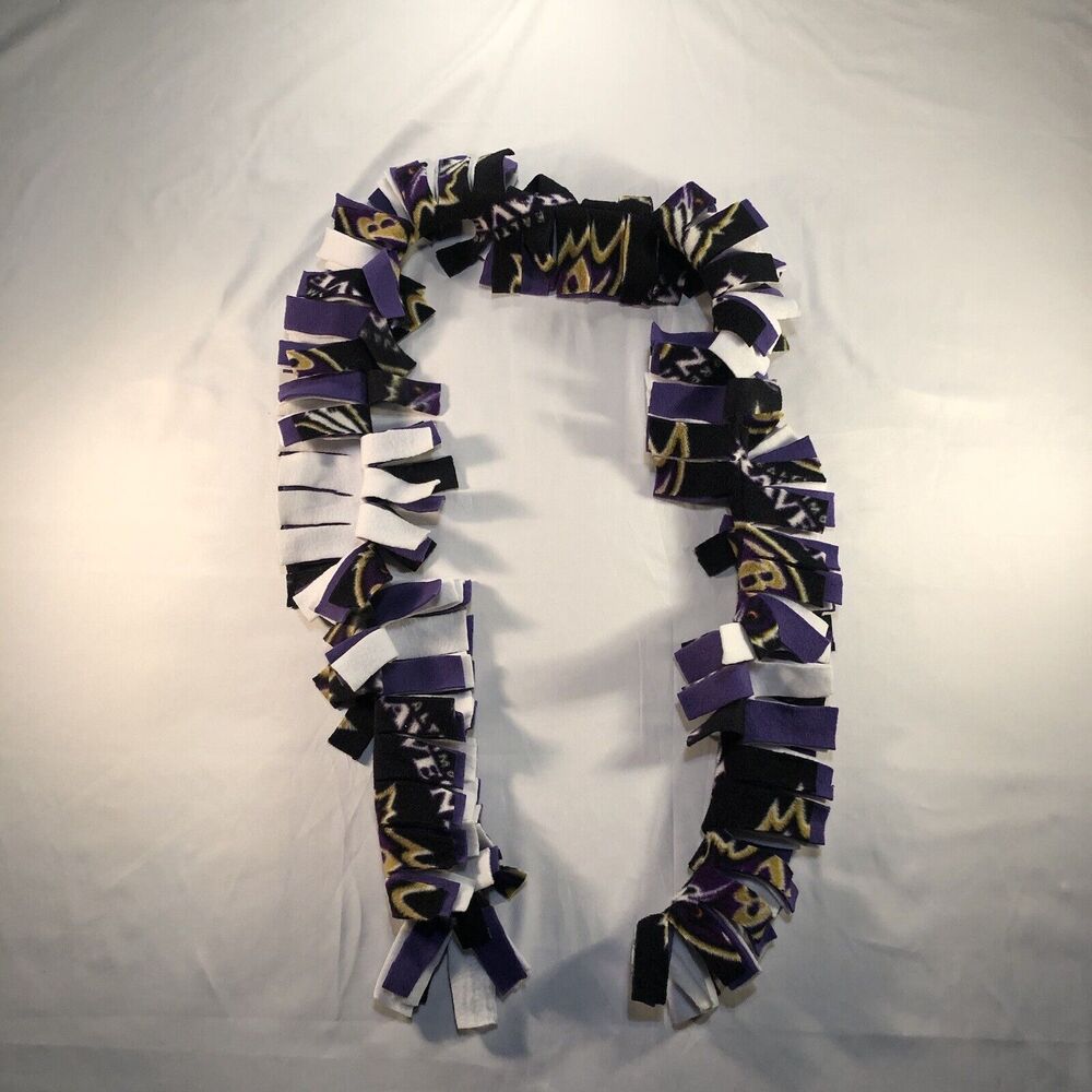 Baltimore Ravens Homemade Winter Scarf Black Purple